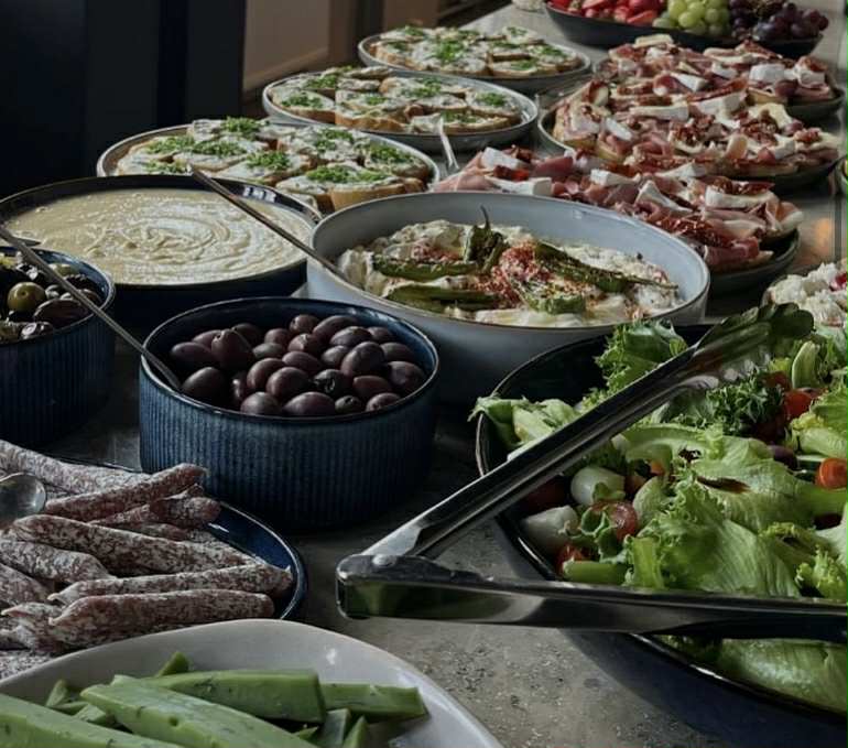 Et udvalg fra frokostbuffeten